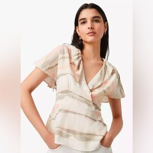 FRENCH CONNECTION, wrap top, size 6
